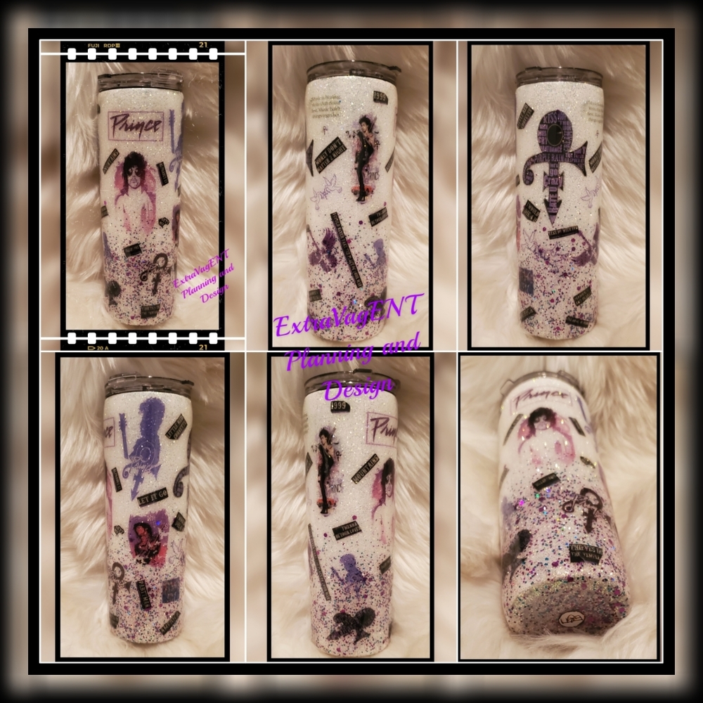 20oz Prince Themed Custom Tumbler